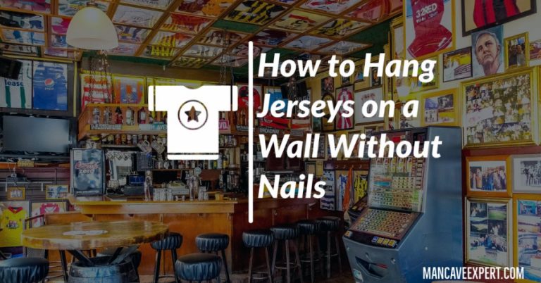 How to Hang Jerseys on a Wall Without Nails