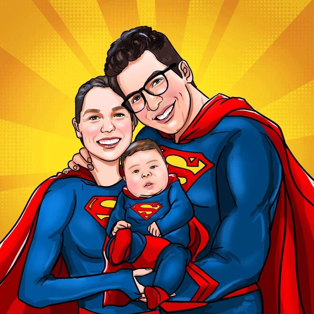 Superman Family Portrait