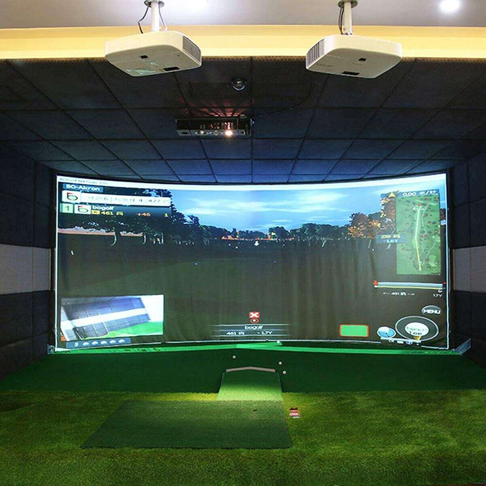 aikeec ball training golf simulator impact display projector screen indoor
