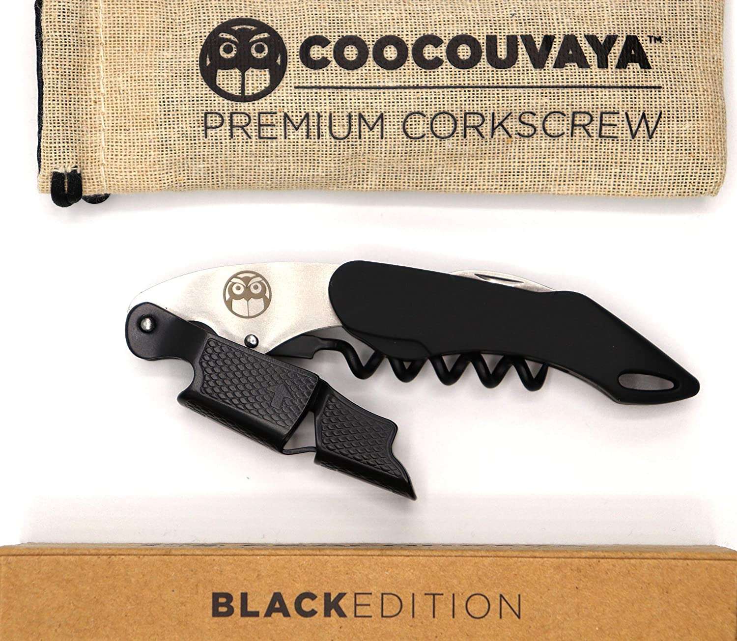 coocouvaya wise products premium professional corkscrew wine bottle opener