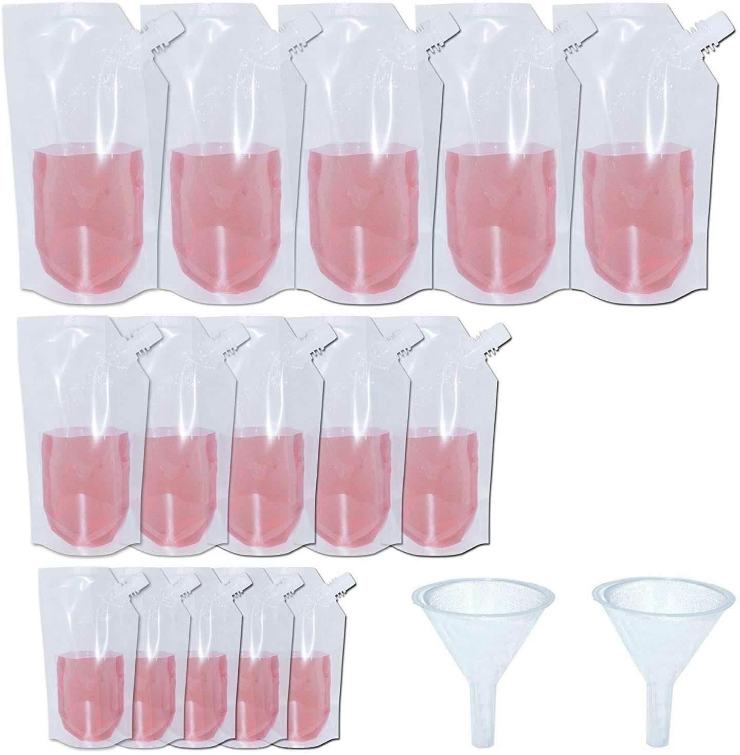 yushulin concealable collapsible liquor bags with funnel
