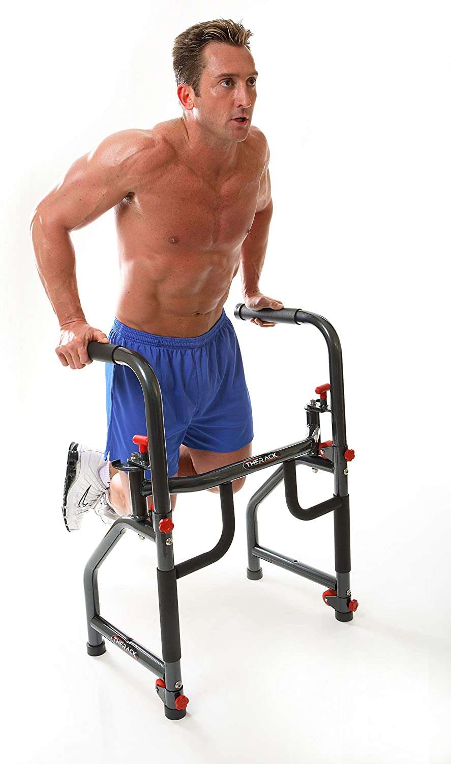 man using therack workout station the rack