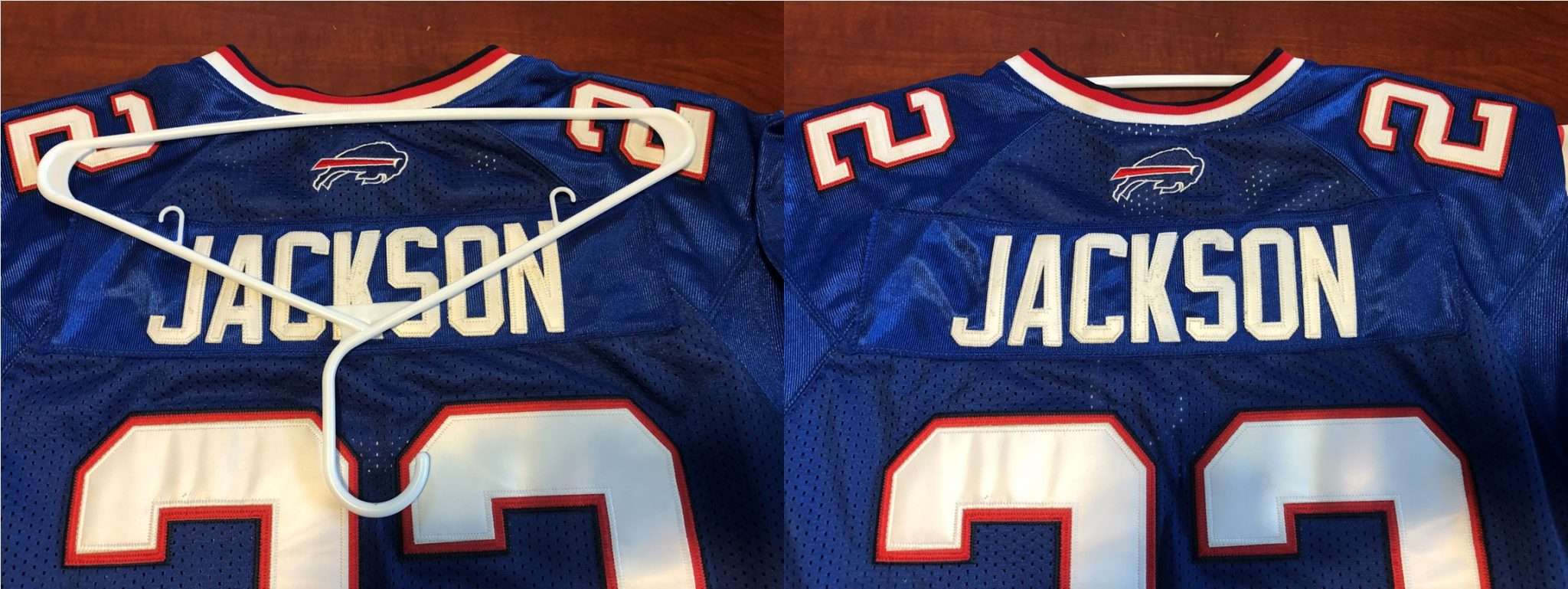 How to Hang a Football Jersey on the Wall Without Nails