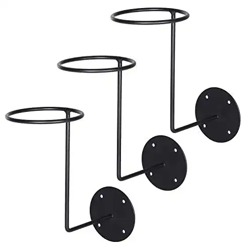 Stroller Motorcycle Accessories Helmet Holder,3 Pack Metal Stand Wall Mounted Hanger Rack for Jacket,Coats,Hats,Dancing Masks,Ball Back for Basketball,Football,Volleyball