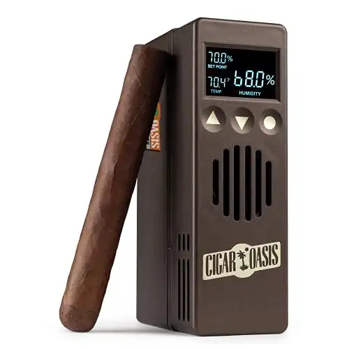 Cigar Oasis Plus 3.0 Electronic Humidifier For 4-10 cubic Ft. (300-1000 Cigars) Small Cabinet & End-Table Humidors – The Original Set It and Forget It Humidification Solution For Any Style Cigar...