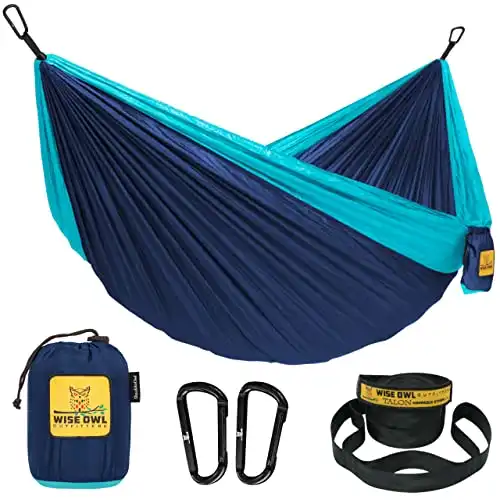 Wise Owl Outfitters Hammock for Outdoor, Indoor w/ Straps