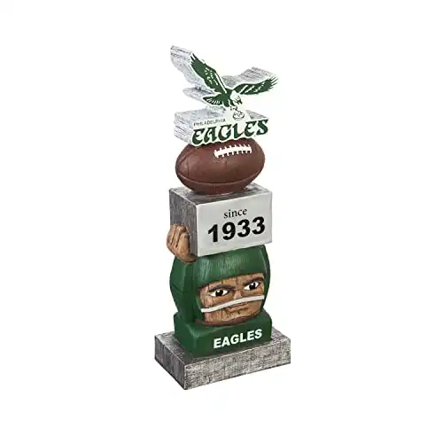 Team Sports America Philadelphia Eagles Vintage NFL Tiki Totem Statue