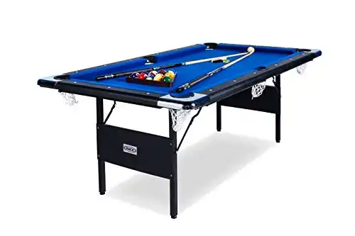 RACK Vega 6-Foot Folding Billiard/Pool Table (Blue)