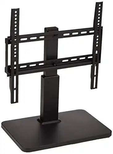 Amazon Basics Swivel Pedestal TV Mount for 32-65 inch TVs up to 55 lbs, Height Adjustable 14-19 Inches, max VISA 400x400
