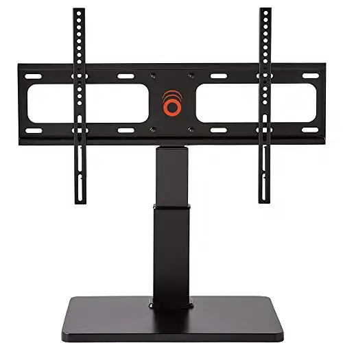 ECHOGEAR TV Swivel Stand - Universal Replacement Stand for TVs Up to 60"- Height Adjustable Up to 4" & Smooth TV Swivel - Works with Samsung, LG, Sony & More