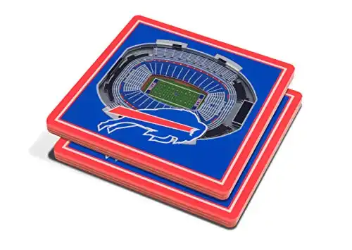 YouTheFan NFL Buffalo Bills 3D StadiumView Coasters - New Era Field